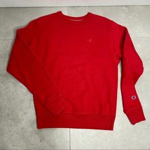 CHAMPION CREW NECK RED SWEATER